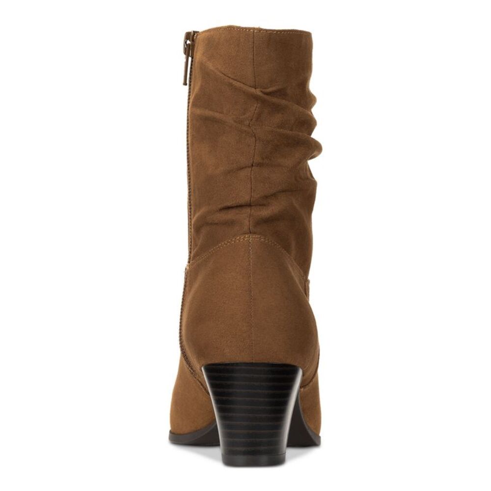 NWT STYLE & COMPANY Womens Brown Slouching Piviee Almond Slouch Boot 7.5 M - Picture 2 of 5